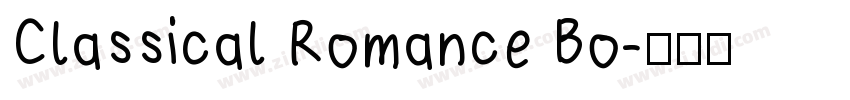 Classical Romance Bo字体转换